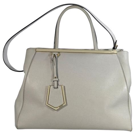 light beige fendi leather 2jours tote bag|FENDI 2jours Bag for Women .